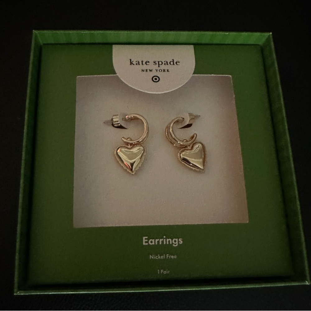 Kate Spade Gold Heart Earrings